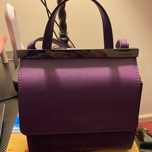 Calvin Klein Deep Purple cross body Mini Bag- gently used like new